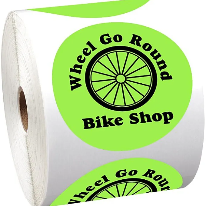 Sticker by the Roll - Circle - 3 1/2 inches