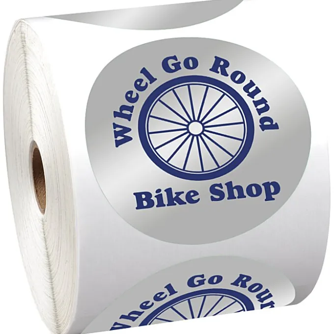 Sticker by the Roll - Circle - 3 1/2 inches