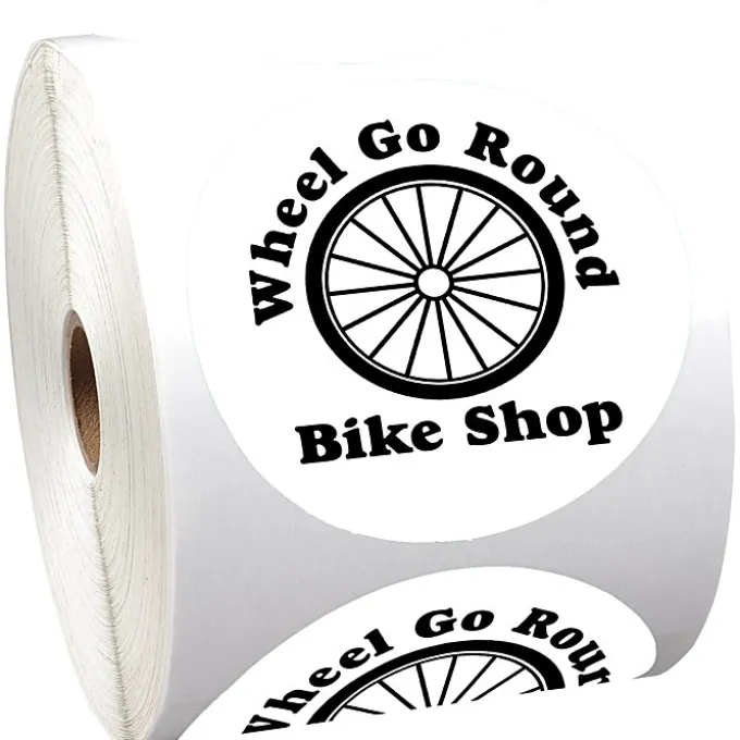 Sticker by the Roll - Circle - 3 1/2 inches