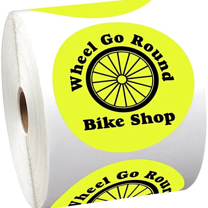 Sticker by the Roll - Circle - 3 1/2 inches
