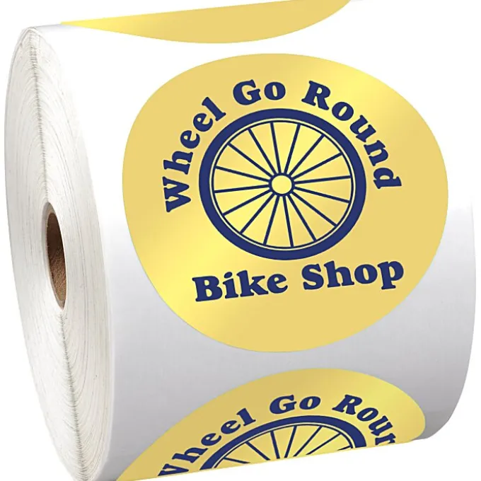 Sticker by the Roll - Circle - 3 1/2 inches