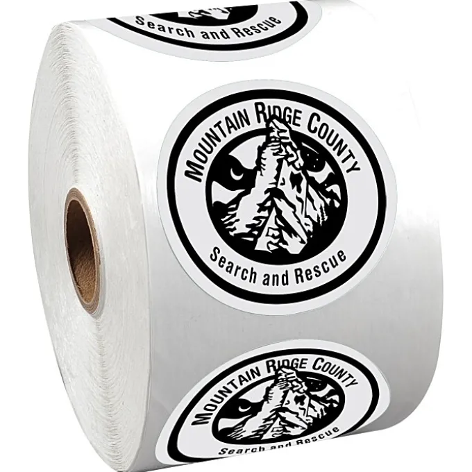 Sticker by the Roll - Circle - 2 1/4 inches