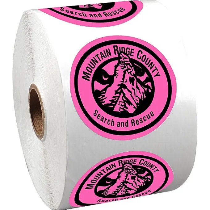 Sticker by the Roll - Circle - 2 1/4 inches