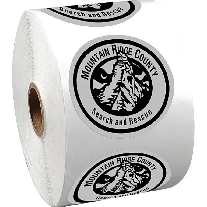Sticker by the Roll - Circle - 2 1/4 inches