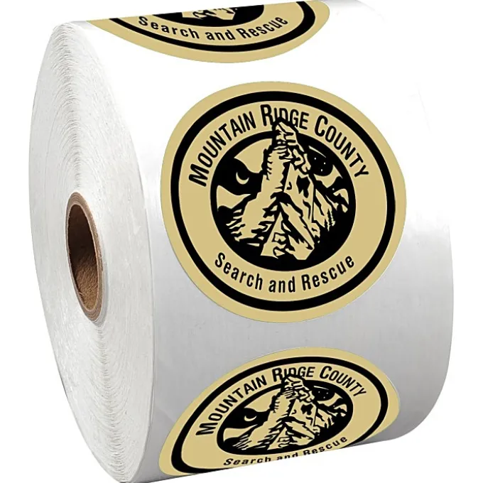 Sticker by the Roll - Circle - 2 1/4 inches