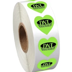 Sticker by the Roll - Heart - 3/4 inches x 3/4 inches