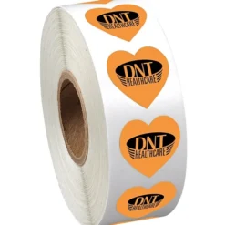 Sticker by the Roll - Heart - 3/4 inches x 3/4 inches