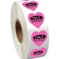 Sticker by the Roll - Heart - 3/4 inches x 3/4 inches