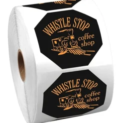 Sticker by the Roll - Octagon - 2-1/4 inches x 2-1/4 inches