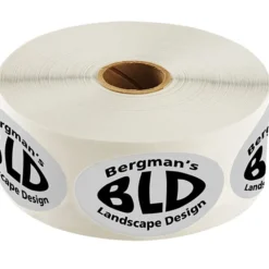 Sticker by the Roll - Oval - 1-1/2 inches x 2-1/2 inches
