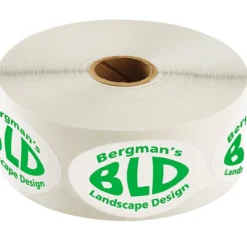 Sticker by the Roll - Oval - 1-1/2 inches x 2-1/2 inches