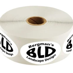 Sticker by the Roll - Oval - 1-1/2 inches x 2-1/2 inches