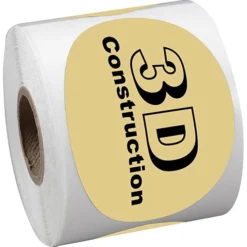 Sticker by the Roll - Oval - 2 inches x 3 inches