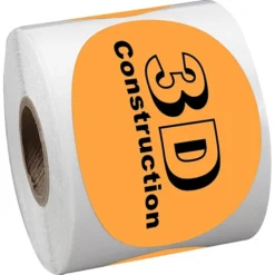 Sticker by the Roll - Oval - 2 inches x 3 inches
