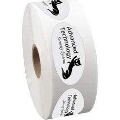 Sticker by the Roll - Oval - 1-1/16 inches x 2-1/8 inches