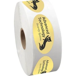 Sticker by the Roll - Oval - 1-1/16 inches x 2-1/8 inches