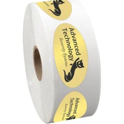 Sticker by the Roll - Oval - 1-1/16 inches x 2-1/8 inches