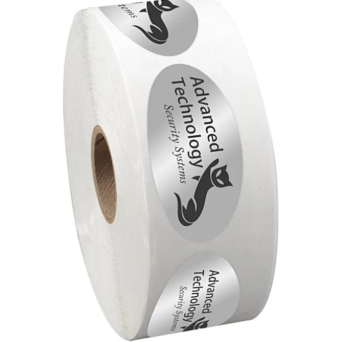 Sticker by the Roll - Oval - 1-1/16 inches x 2-1/8 inches