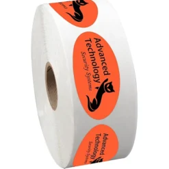 Sticker by the Roll - Oval - 1-1/16 inches x 2-1/8 inches