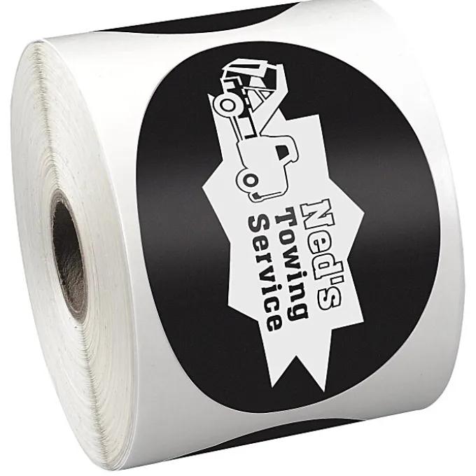 Sticker by the Roll - Oval - 2-5/8 inches x 3-3/4 inches