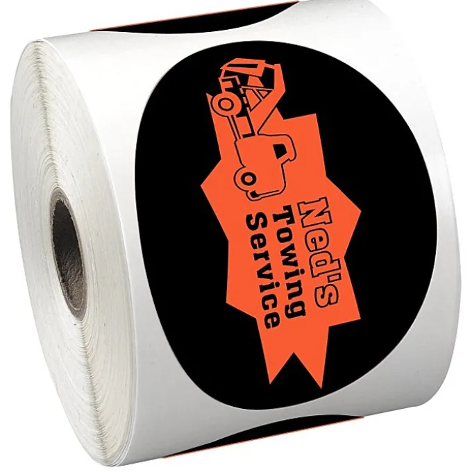 Sticker by the Roll - Oval - 2-5/8 inches x 3-3/4 inches