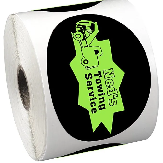 Sticker by the Roll - Oval - 2-5/8 inches x 3-3/4 inches