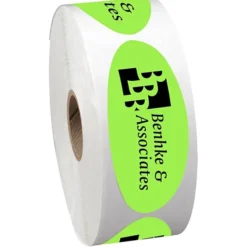 Sticker by the Roll - Oval - 1-1/4 inches x 3 inches