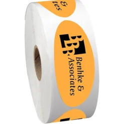 Sticker by the Roll - Oval - 1-1/4 inches x 3 inches