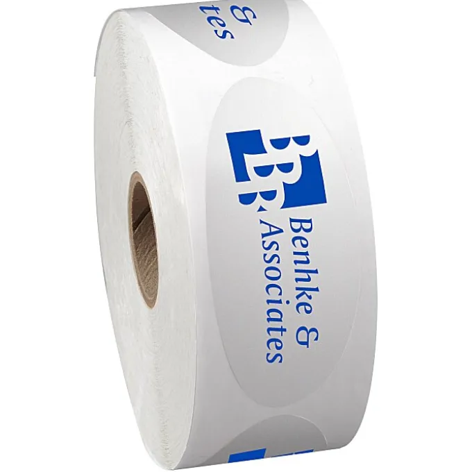 Sticker by the Roll - Oval - 1-1/4 inches x 3 inches