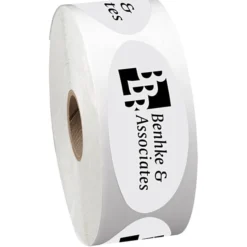Sticker by the Roll - Oval - 1-1/4 inches x 3 inches