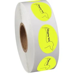Sticker by the Roll - Oval - 3/4 inches x 1-1/8 inches