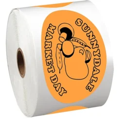 Sticker by the Roll - Oval - 2-1/2 inches x 4-1/4 inches