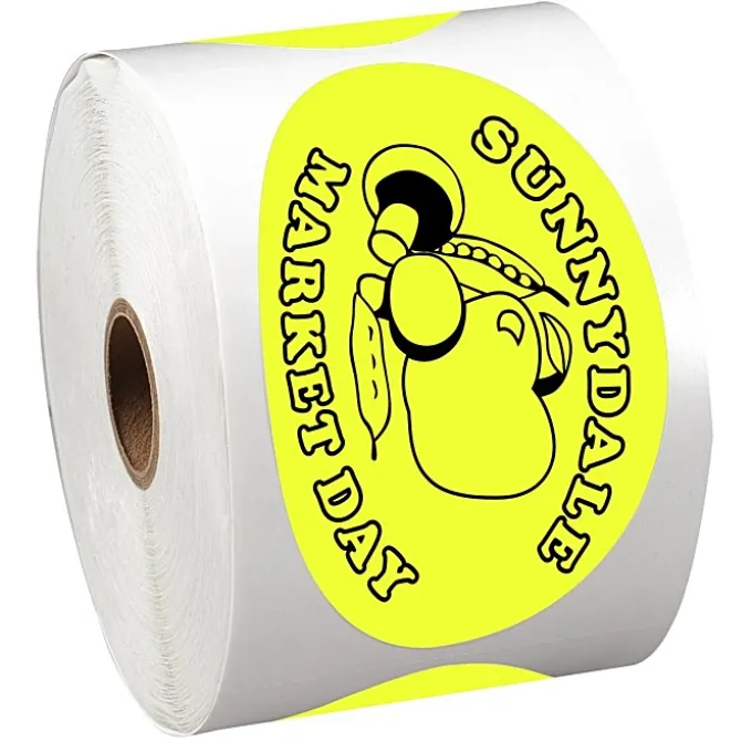 Sticker by the Roll - Oval - 2-1/2 inches x 4-1/4 inches