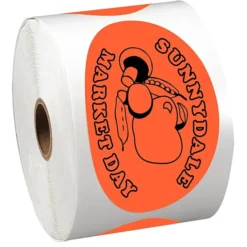 Sticker by the Roll - Oval - 2-1/2 inches x 4-1/4 inches