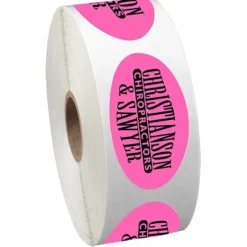 Sticker by the Roll - Oval - 1-1/4 inches x 2-1/4 inches