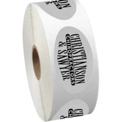 Sticker by the Roll - Oval - 1-1/4 inches x 2-1/4 inches