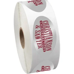 Sticker by the Roll - Oval - 1-1/4 inches x 2-1/4 inches