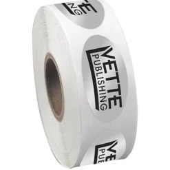 Sticker by the Roll - Oval - 3/4 inches x 1-1/2 inches