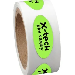 Sticker by the Roll - Oval - 3/8 inches x 7/8 inches