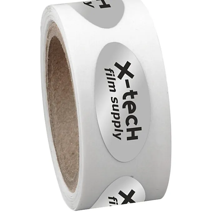 Sticker by the Roll - Oval - 3/8 inches x 7/8 inches