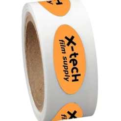Sticker by the Roll - Oval - 3/8 inches x 7/8 inches