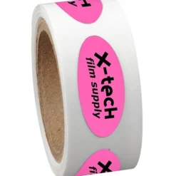 Sticker by the Roll - Oval - 3/8 inches x 7/8 inches