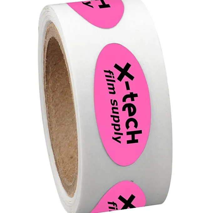 Sticker by the Roll - Oval - 3/8 inches x 7/8 inches