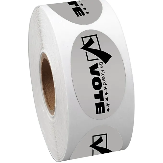 Sticker by the Roll - Oval - 1 inch x 1-3/4 inches