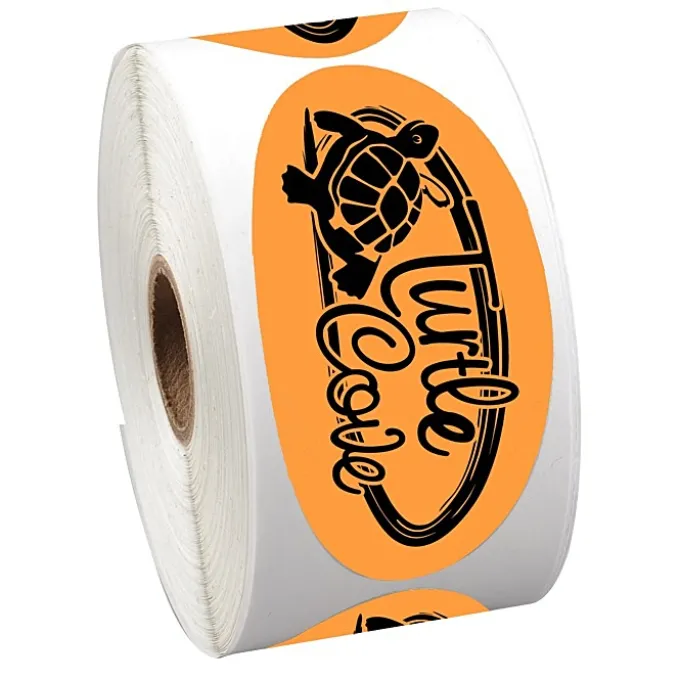 Sticker by the Roll - Oval - 1-3/4' x 3-5/8 inches