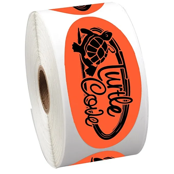 Sticker by the Roll - Oval - 1-3/4' x 3-5/8 inches