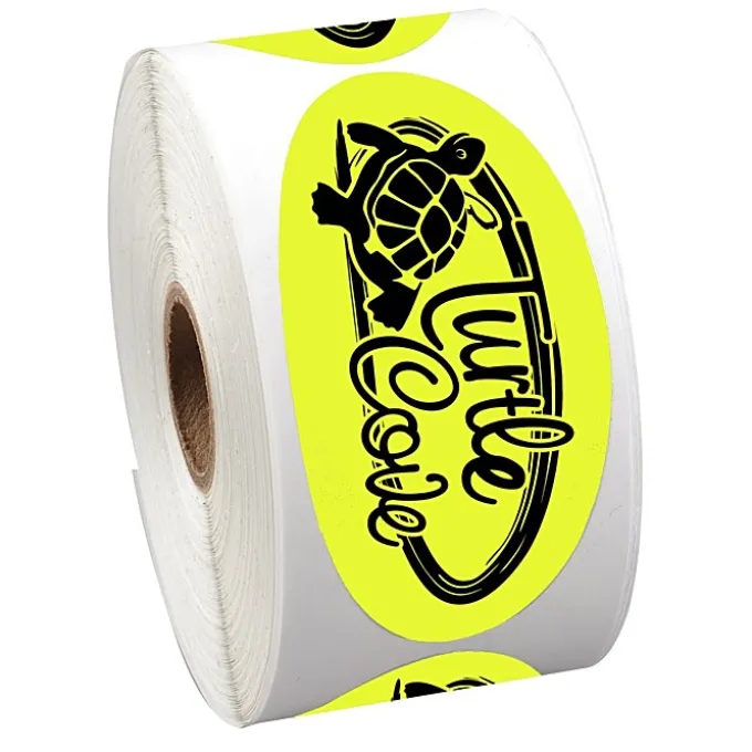 Sticker by the Roll - Oval - 1-3/4' x 3-5/8 inches
