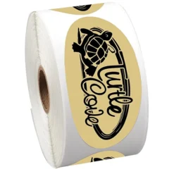 Sticker by the Roll - Oval - 1-3/4' x 3-5/8 inches