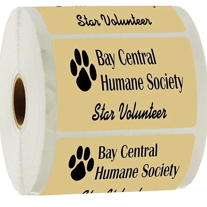 Sticker by the Roll - Rectangle - 2 inches x 3 inches