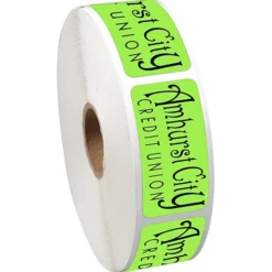 Sticker by the Roll - Rectangle - 1 inch x 2 inches